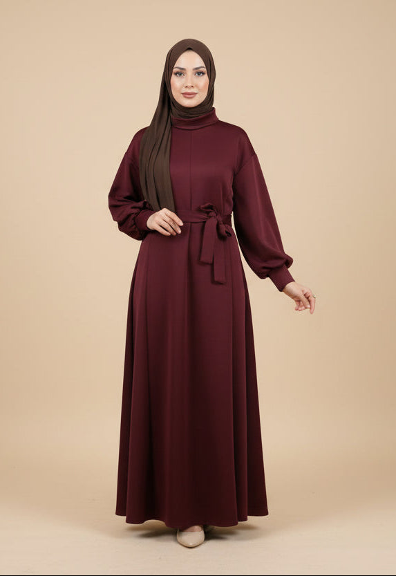 Scuba Dress Maxikleid mit Kragen
