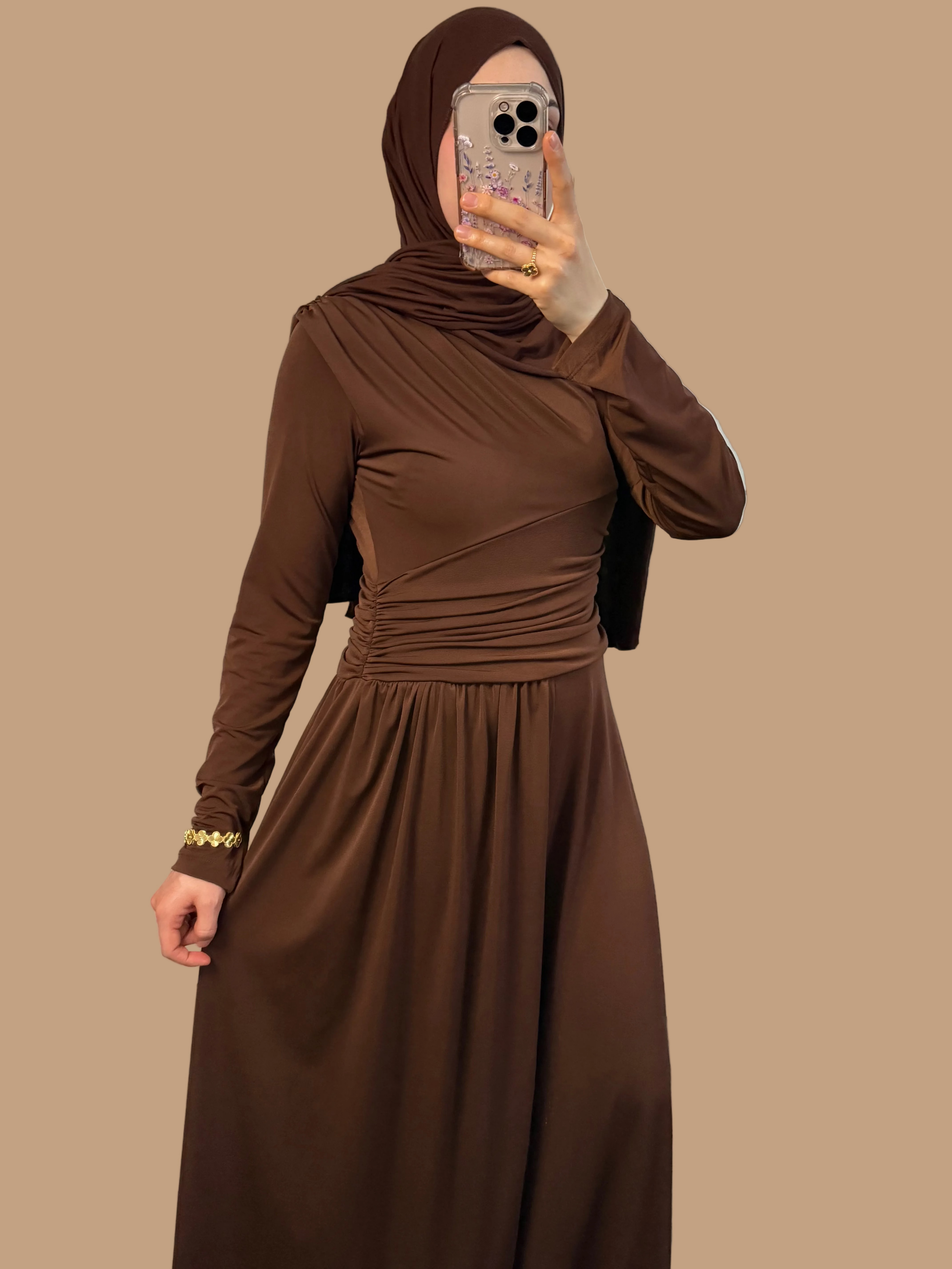 Draped Dress Drapiertes Maxikleid