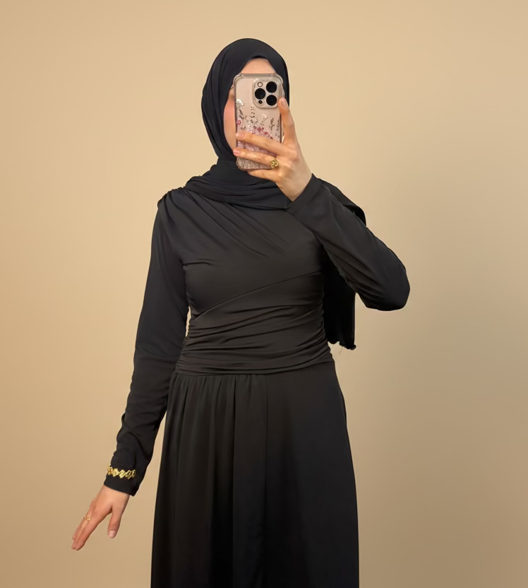 Draped Dress Drapiertes Maxikleid