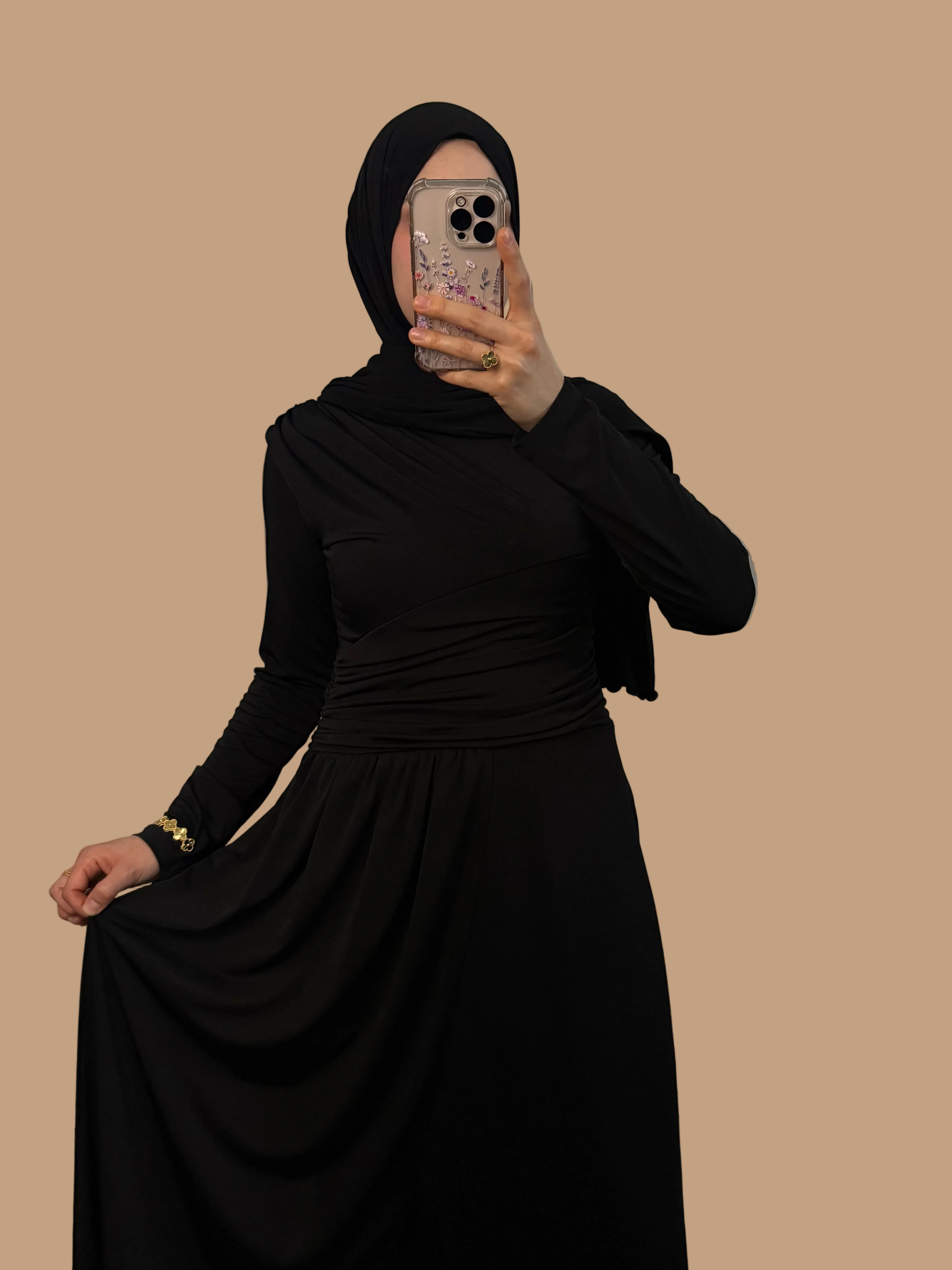 Draped Dress Drapiertes Maxikleid